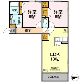 クリアコート【3階】の間取り