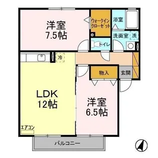 ベルデ藤原【2階】の間取り