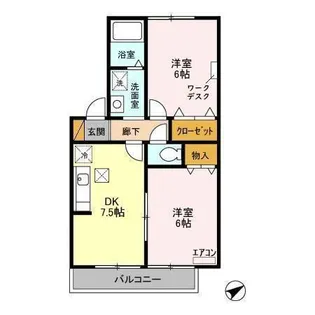 アベニュー【1階】の間取り