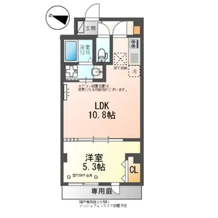 CHARME・TOIT(シャルム・トワ)【1階】の間取り
