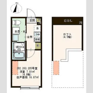 ハルティーニ【2階】の間取り