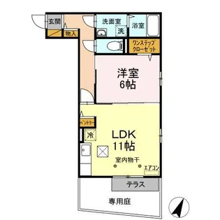 ベルデュール【1階】の間取り