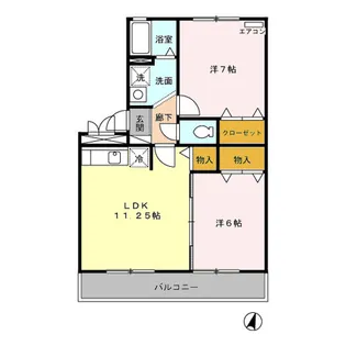 キャロルステージISHII【1階】の間取り