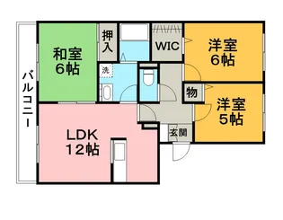 ラ・ヴェルドミール【2階】の間取り