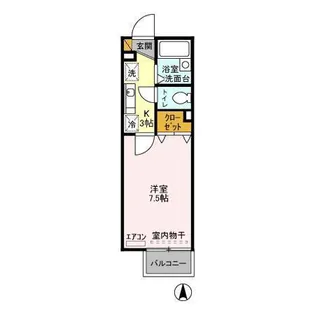 ベルデュールII【1階】の間取り