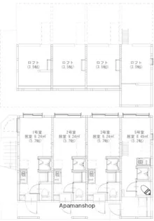 東京都江戸川区西小岩4丁目【アパート】の間取り