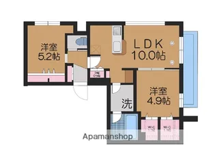 VINGT CINQ【201号室】の間取り