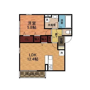 アルコイリス【3階】の間取り