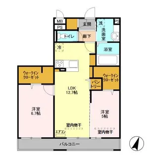 アルストロメリア【3階】の間取り