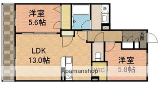 千葉県市川市二俣2丁目【マンション】の間取り