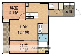 千葉県市川市二俣2丁目【マンション】の間取り
