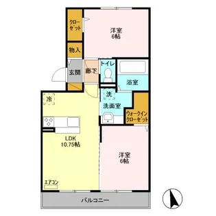 ル リアン【3階】の間取り
