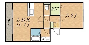 シエルブルー【3階】の間取り