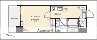 ルトゥール小岩北【7階】の間取り