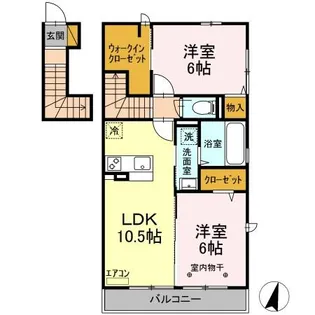 Iハウス・Kハウス・Mハウス Iハウス【2階】の間取り