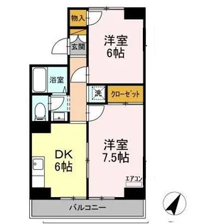エクセル西船橋【2階】の間取り