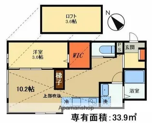 LA TERRAZZA【G号室】の間取り