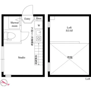 ハーモニーテラス西小岩Ⅴ【0201号室】の間取り