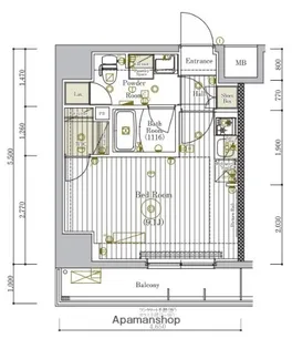 ミライズ新小岩マーロ【905号室】の間取り