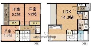 BELLE LEADユリダイ【2階】の間取り