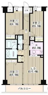 パークレジデンス市川【1階】の間取り