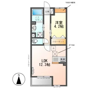 (仮称)SKY FUENTE(スカイ フェンテ)【1階】の間取り
