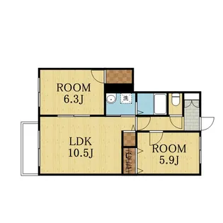 サンライズ2【1階】の間取り