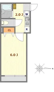 アン・リベール西小岩【2階】の間取り