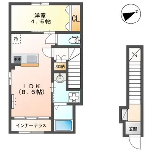 BON LYON (ボンリヨン)【2階】の間取り