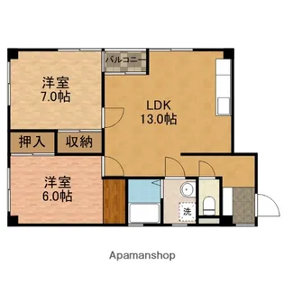 セゾンマツバラ【303号室】の間取り