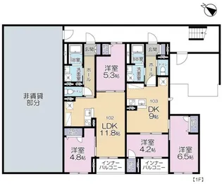 カサブランカ【1階】の間取り