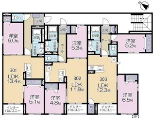 カサブランカ【3階】の間取り