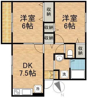 グランドソレーユ【2階】の間取り