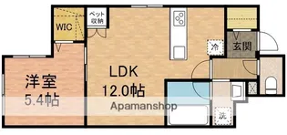 ラ・ヴィータ【102号室】の間取り