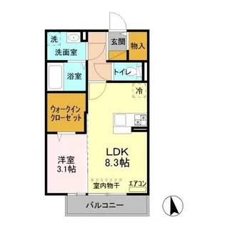 ヴァンベール【2階】の間取り