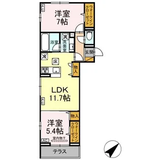 フレアII【1階】の間取り