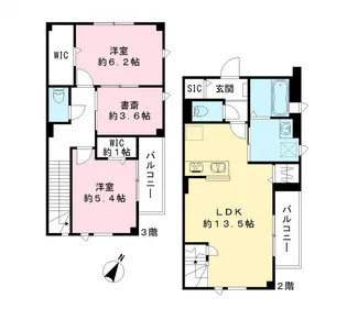ピノシークル【201号室号室】の間取り