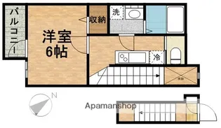 千葉県市川市南八幡4丁目【アパート】の間取り