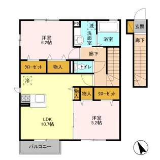 プレジオ【2階】の間取り