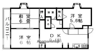 フレアウイング林【3階】の間取り