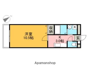 千葉県市川市南行徳3丁目【アパート】の間取り
