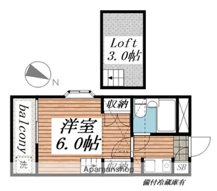ジュネパレス市川第24−A【2階】の間取り