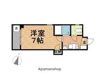 レジデンス16番館【4階】の間取り