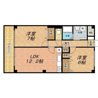 KAZU市川【3階】の間取り