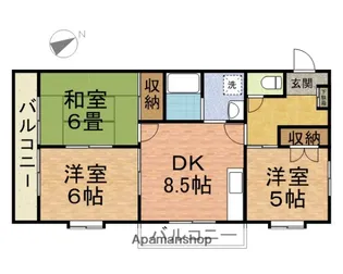 アルハンブラ静【101号室】の間取り