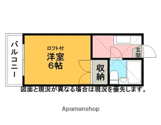 メゾンローゼC【1階】の間取り