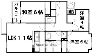 千葉県市川市平田3丁目【マンション】の間取り