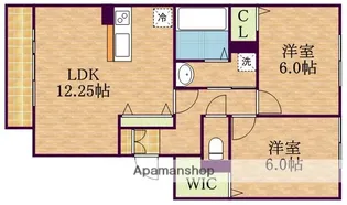 ブランシュールA棟【1階】の間取り