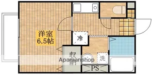 ハイム山手B【201号室】の間取り