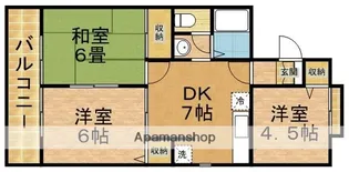 ガーデンホームズⅠ【2階】の間取り